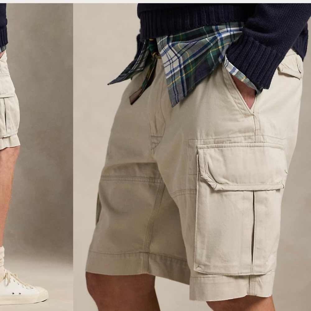 Polo Ralph Lauren 10.5-Inch Gellar Classic Fit Cargo Short in Stone Size 30 - Picture 4 of 11